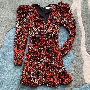 ASTR Cocktail leopard print mini dress